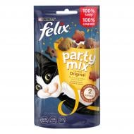 Лакомство FELIX by Purina Party Mix Ориджинал Микс для взрослых кошек со вкусом курицы, печени и индейки 60 г