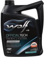 Моторное масло синтетическое WOLF OfficialTech C2 Extra 5W-30 5 л (8339776)