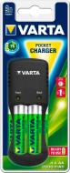 УЦЕНКА! Зарядное устройство Varta Pocket Charger + 4AA 2600 mAh NI-MH AA (R6, 316) 5 шт. (УЦ №2249)