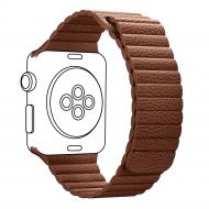 Ремешок Armorstandart Leather Loop для Apple Watch 38/40 mm saddle brown ARM57843