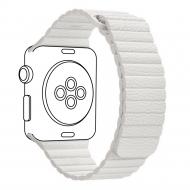 Ремінець Armorstandart Leather Loop для Apple Watch 38/40 mm white ARM57835