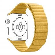 Ремінець Armorstandart Leather Loop для Apple Watch 38/40 mm yellow ARM57841