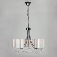 ВИТРИНА! Люстра подвесная Strotskis Cornella 5x40 Вт E14 хром/бежевый 10084/5