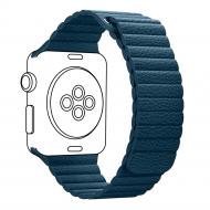 Ремешок Armorstandart Leather Loop для Apple Watch 42/44 mm blue ARM45823