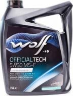 Моторное масло синтетическое WOLF OfficialTech MS-F 5W-30 5 л (8308819)