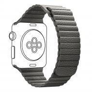 Ремешок Armorstandart Leather Loop для Apple Watch 42/44 mm grey ARM48653