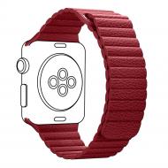 Ремешок Armorstandart Leather Loop для Apple Watch 42/44 mm red ARM45824