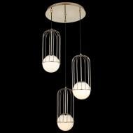 ВІТРИНА! Люстра підвісна Vio Concept Capola 3x40 Вт Е27 золотий із білим 1565-80-03