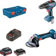 Набір інструментів Bosch Professional GSR 18V-50 + GWS 180-LI 0615990M47