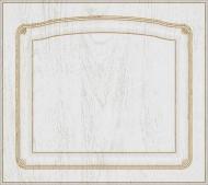 Фасад для кухни Грейд Белая текстура супермат №205 патина золото 533x596 правый Римини