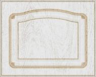 Фасад для кухни Грейд Белая текстура супермат №205 патина золото 400x496 Римини