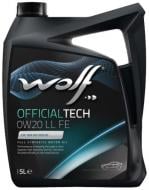 Моторное масло синтетическое WOLF Officialtech LL FE 0W-20 5 л (8331336)