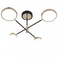 ВИТРИНА! Люстра светодиодная Victoria Lighting 36 Вт черный/золото Amor/PL4