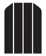 Светоотражающая наклейка LOOM Полоски LM-10076-black для твердых поверхностей