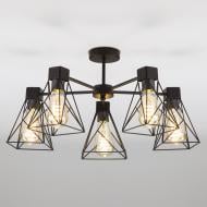 ВИТРИНА! Люстра потолочная Strotskis Trappola 5x60 Вт E27 черный 70107/5