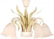 ВИТРИНА! Люстра потолочная Геотон НСБ 01-5х60-941 Рома-Н957 5xE27 белый с зеленым