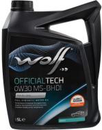 Моторное масло синтетическое WOLF Officialtech MS-BHDI 0W-30 5 л (8323591)