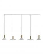 Подвес Nowodvorski Hermanos 5x10 Вт GU10 белый/латунь 8033