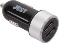 Зарядное устройство в автомобиль JUST Simple Dual USB Car Charger (2.1A/2USB, 10W) Black (CCHRGR-SMP22-BLCK)