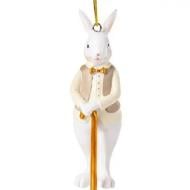 Украшение пасхальное Кролик з тростью 10см 192-249