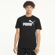 Футболка Puma ESS Logo Tee 58666601 р.S черный