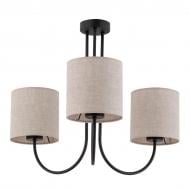 ВІТРИНА! Люстра стельова TK Lighting Torens 3PL-4631 3x15 Вт E27 чорний/сірий