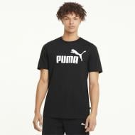 Футболка Puma ESS Logo Tee 58666601 р.L черный
