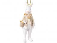 Украшение пасхальное Кролик с корзинкой 10см 192-255