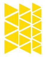 Светоотражающая наклейка LOOM Треугольники LM-10064-yellow для твердых поверхностей
