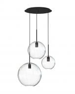 Подвес Nowodvorski Sphere 3x40 Вт E27 прозрачный/черный 7788