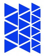 Светоотражающая наклейка LOOM Треугольники LM-10064-blue для твердых поверхностей