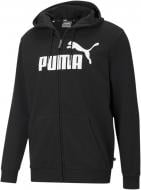 Джемпер Puma ESS Big Logo FZ Hoodie 58670001 р. M чорний