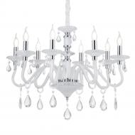 ВИТРИНА! Люстра Victoria Lighting 8x40 Вт E14 белый Cordelia/SP8 white