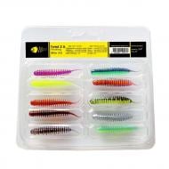 Силиконовая приманка Wist 63 мм 10 шт. Личинка TWIST 2.5 дюйма Mix #2