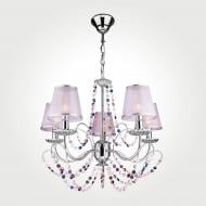 ВИТРИНА! Люстра подвесная Strotskis Gloria 5x40 Вт E14 хром/белый 10069/5