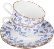 Набор чашек с блюдцами Blue Sorrentino 4 предмета Noritake