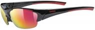 Окуляри сонцезахисні Uvex blaze III black-red/mirror red
