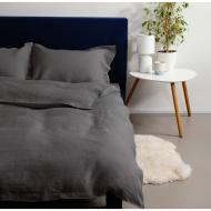 Комплект постельного белья Soft Dark Grey евро серый SoundSleep