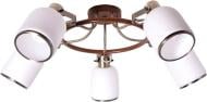 ВИТРИНА! Люстра потолочная Altalusse 5x40 Вт E27 античная бронза/орех INL-9406C-05