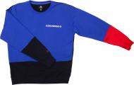 Свитшот Converse ONE_STAR_BLOCK_PACK_CREW_BLACK 10017320-001 р. XL синий