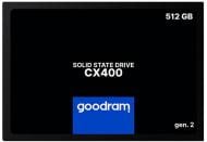 SSD-накопитель Goodram 512GB 2,5" SATA III 3D NAND (SSDPR-CX400-512-G2)