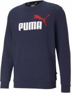 Свитшот Puma ESS+ 2 Col Big Logo Crew 58676306 р. S синий