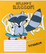 Зошит шкільний Raccoon 12 аркушів лінія Зошит шкільний Raccoon 12 аркушів лінія