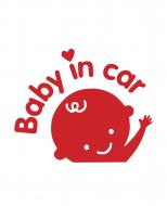 Светоотражающая наклейка LOOM Baby in Car LM-10213-red для твердых поверхностей