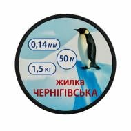 Волосінь Чернігівська 50 м 0,14 мм 1,5 кг Волосінь Чернігівська 50 м 0,14 мм 1,5 кг