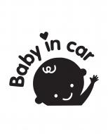 Светоотражающая наклейка LOOM Baby in Car LM-10213-black для твердых поверхностей