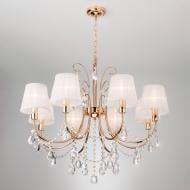 ВИТРИНА! Люстра подвесная Strotskis Emiliana 8x40 Вт E14 белый/золото 10087/8