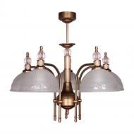 ВИТРИНА! Люстра подвесная Фабрика Світла Дева 5xE27 античная латунь НСБ 133-5х60-051