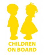 Светоотражающая наклейка LOOM Children On Board LM-10204-yellow для твердых поверхностей