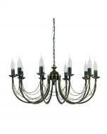 Люстра подвесная Nowodvorski Ares 10x60 Вт E14 бронзовый 206